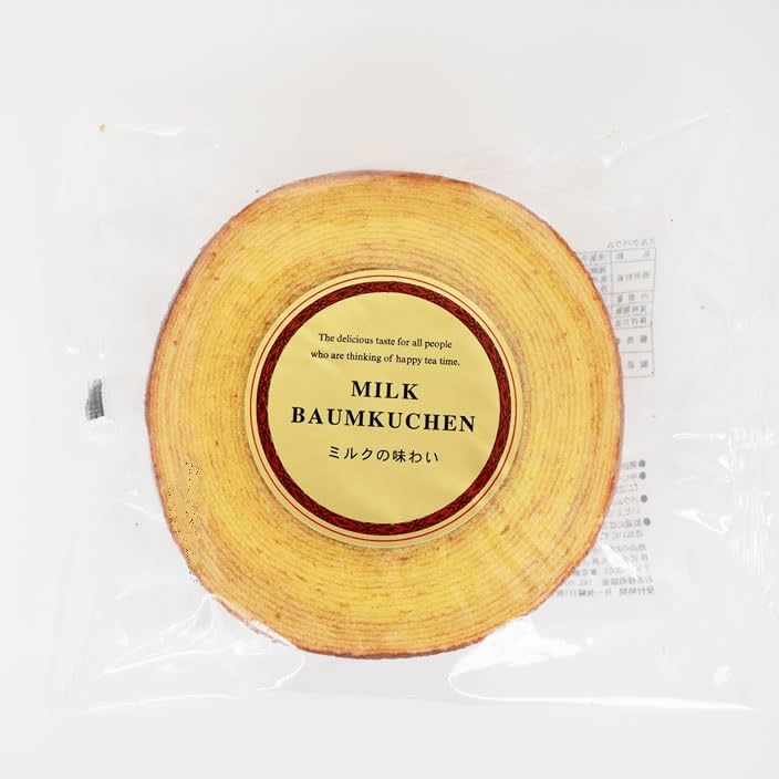 Marui Suzuki Milk Baumkuchen Cake, Baked Pound Cake Baumkuchen Milk Taste 340g (Pack of 2), MADE IN JAPAN