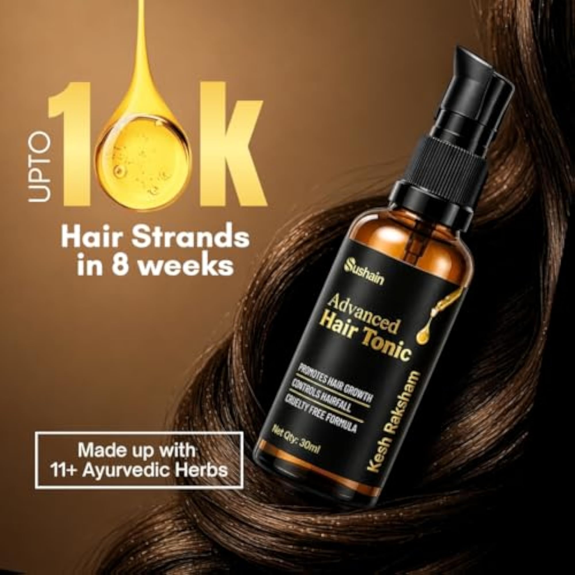Advanced Kesh Raksham Hair Growth Serum, Ayurvedic