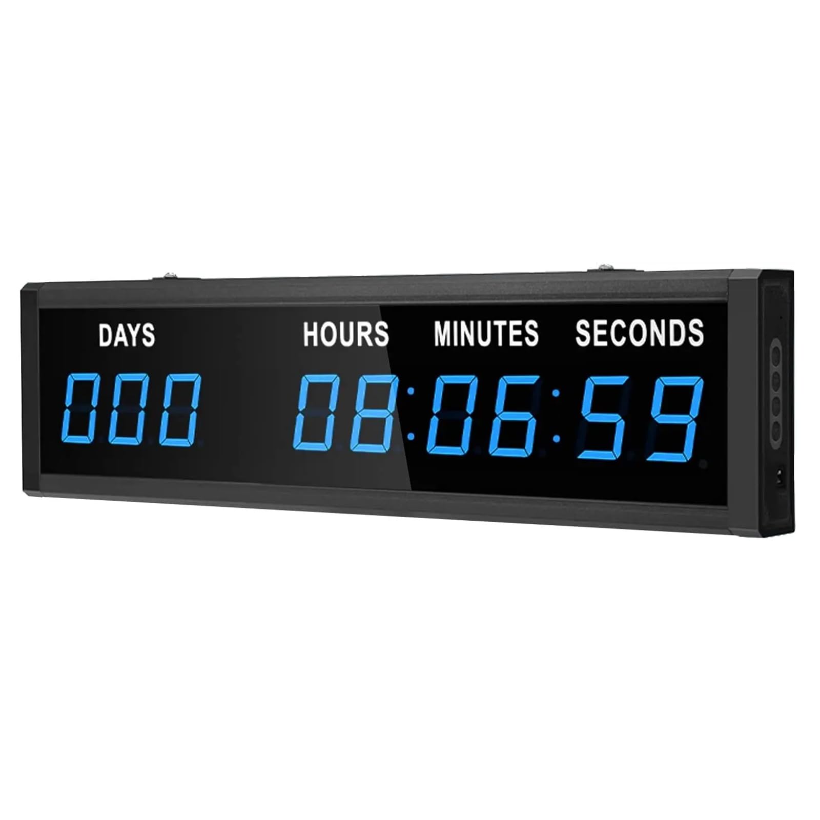 ERICAT 1.8-inch 9 Digits LED Event Timer, LED Countdown Clock with Days Hours Mins Seconds, Max Up To 999 Days And Brightness Adjustable, High Precision and Durable, for Classroom, Garage, Gym