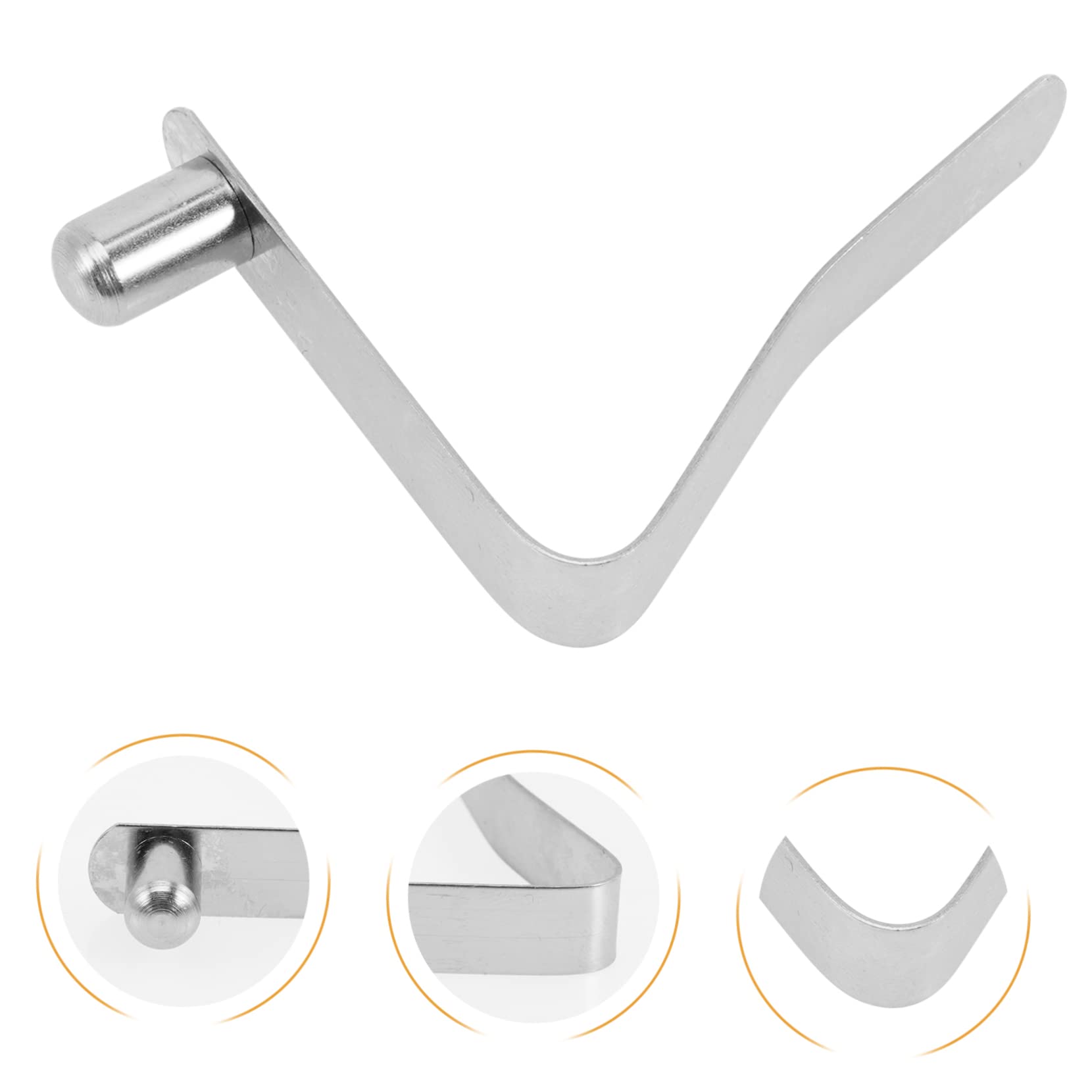 HEMOTON 10Pcs Shape Snap Clip Boat Spring Shrapnel for DIY Locking Tube Durable Spring Design for Tent Buckles Reliable Usage Convenient and Smooth Surface for Long Term Use