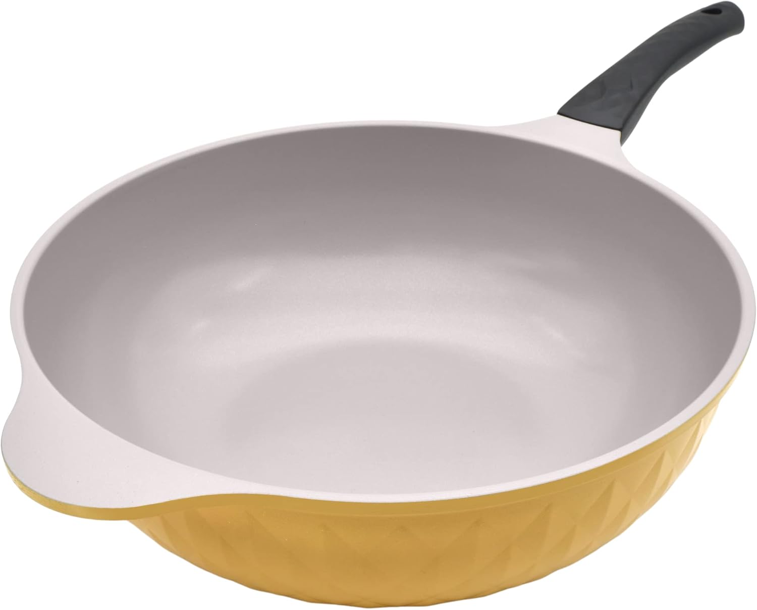 ACE COOK Ceramic Coating 12.5Inch Wok Stir Fry Pan Durable