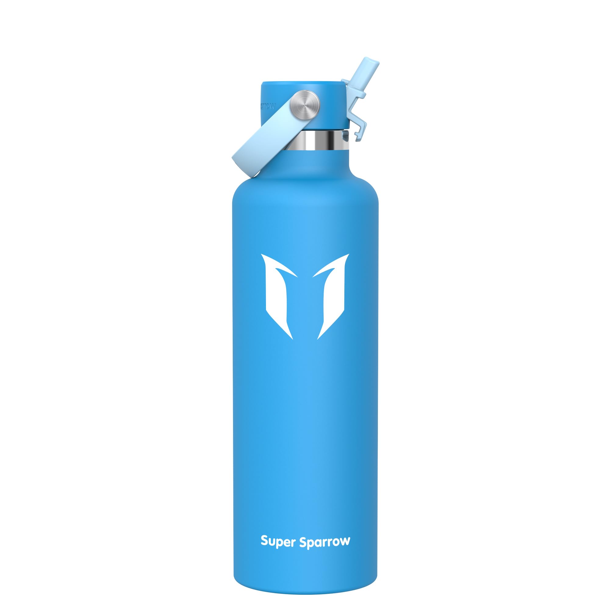 Super Sparrow Borraccia Termica, Acciaio Inox Bottiglia Termica - 350ml, 500ml, 750ml, 1L - Senza BPA Borracce, Borraccia Bambini per Scuola, Sport, Campeggio, Yoga, Palestra, Ciclismo