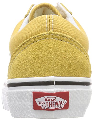 Image of Vans Men's Adults' Old Skool Classic Suede /Canvas Sneakers Yellow (Ochre /True White) 6.5 UK