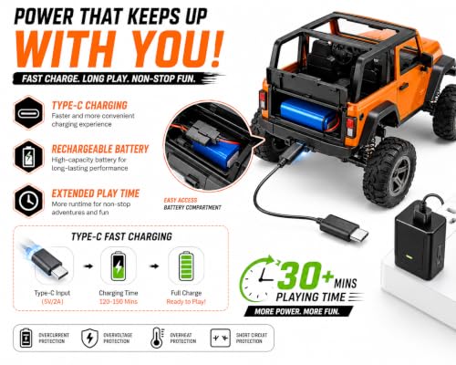 Image of RC Car 1 /18 Scale 4WD Remote Control Monster Truck(Multicolor) | 25Km /H High Speed, Brushless Motor, Big Foot Off Road, Bluetooth, Electric Vehicle, For Adult Kids