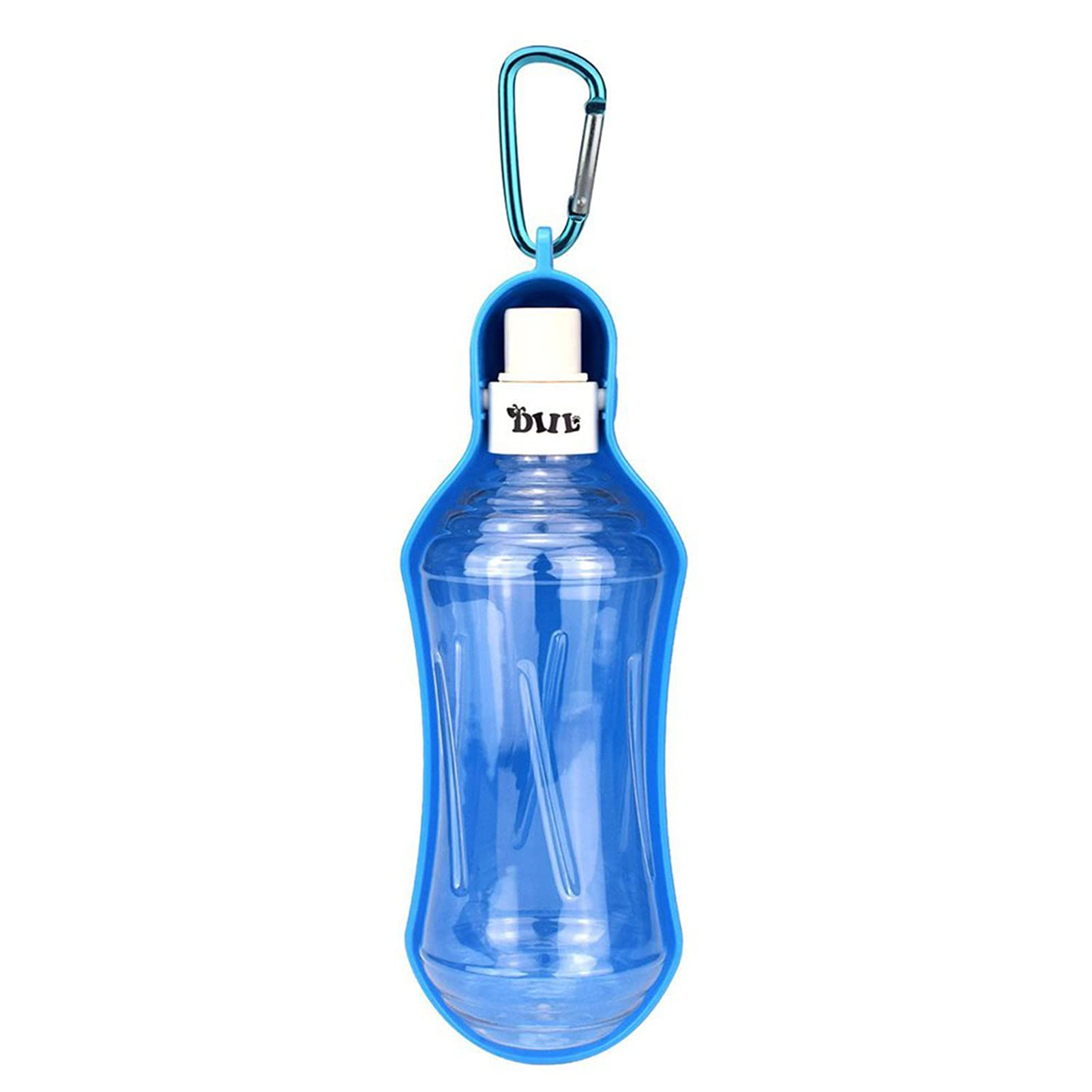 DUBENS Dog Water Bottle, Portable Pet Water Dispenser, Cat Dog Drinking Bottle, Water Bottles on the go, Pets Plastic with Bowl, Travel Portable, Foldable (500 ml)