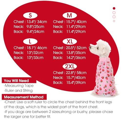 Image of Dog Surgery Recovery Suit for Small Dogs, 4-Legged Dog Onesie After Surgery with Back Snaps, Breathable Cotton Spay and Neuter Bodysuit for Female and Male Dogs