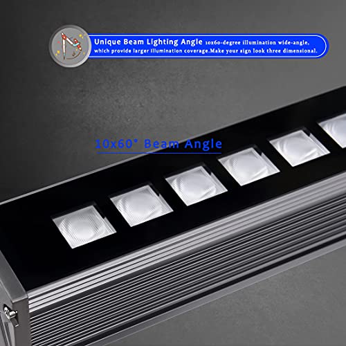 Image of New Upgraded Wall Washer LED Lights 3.2ft /40 Linkable 108W RGBW Color Changing Wash Lights with RF Remote & Switch Control, 120V, 10x60 Beam Angle, Dimmable &Timing&11 Modes LED Light Bar