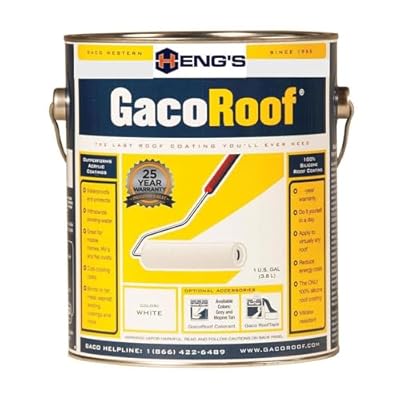 Heng'S GR1600-1 White Silicone Roof Coating - Gallon (Packaging may vary)