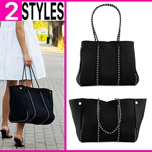 BANG&CARSEN Extra Large Beach Bag With Zipper - XXL Beach Tote Bag For Women With Many Pockets3