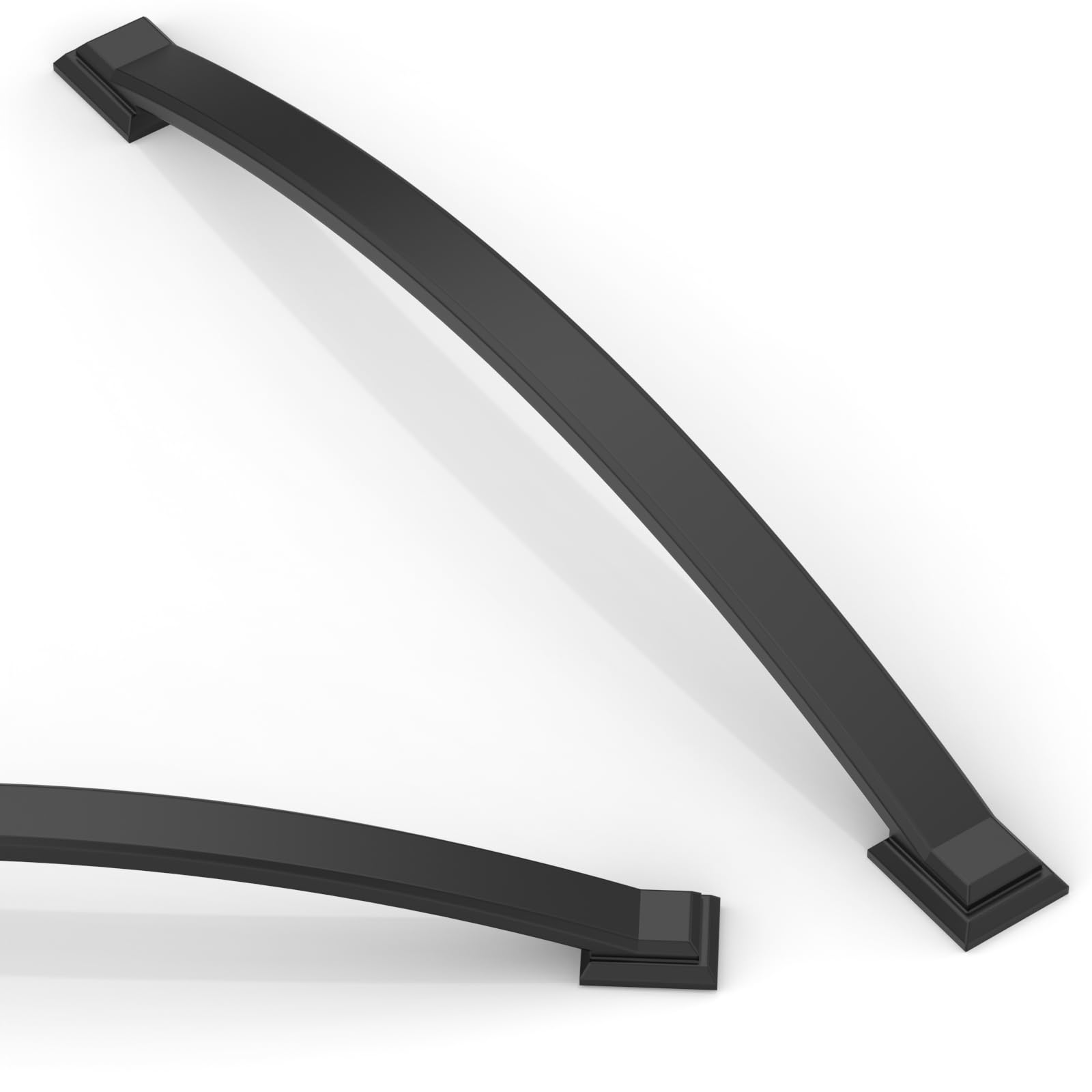 Asimerdeco 10 Pack Matte Black Cabinet Pulls 7.5 Inch(192mm) Kitchen Cabinet Handles Solid Zinc Alloy Cabinet Hardware Drawer Pulls