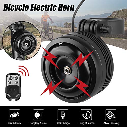 Accolmile Electric Bike Bell Alarm : Rechargeable Waterproof 126Db Loud Bicycle Horn With Remote Controller, Anti-Theft Vibration Ebike Alarm For Mountain Bikes, Road Bicycles, Scooter, Motorcycle #TOP2