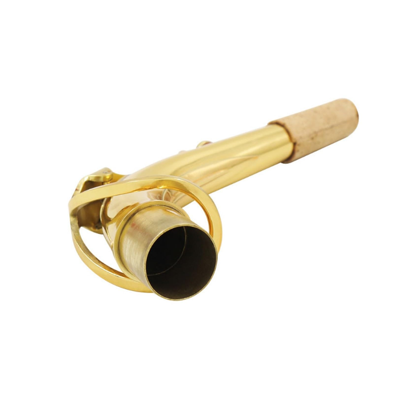 Accesorios para saxofón Tubo De Cuello Doblado Para Saxofón Alto, Boquilla Plana Para Instrumento De Viento De Latón, Conectada A Boquilla De 245mm De Diámetro