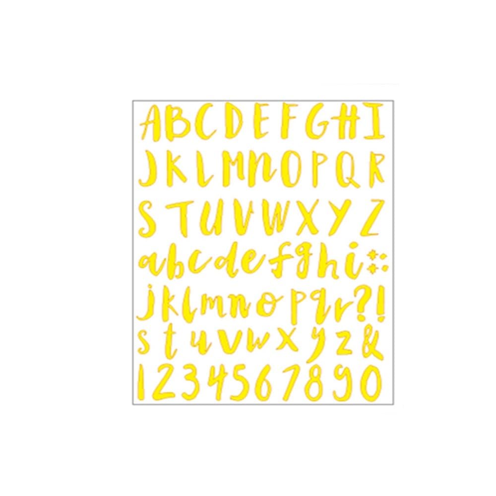 10 Sheets Waterproof Alphabet Stickers - Self-Adhesive Letters for Scrapbooking, Party Decorations, and Craft Projects(Color5)