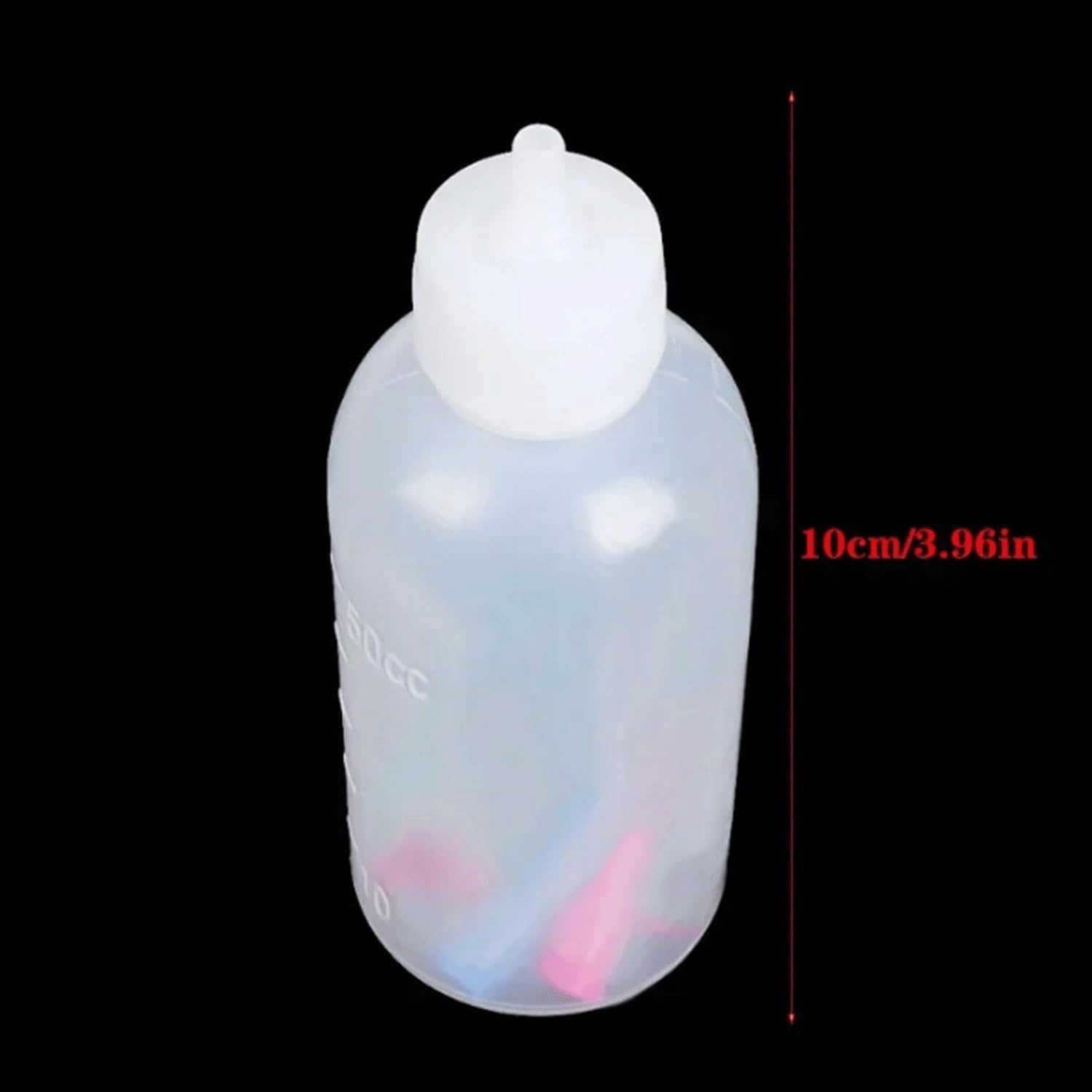 Puntas de pastelería, boquillas de glaseado, boquillas de pastelería con 7 boquillas de glaseado para pasteles, 50 ml, botellas exprimibles