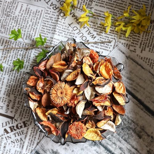 Qingbei Rina Fall Potpourri Bags,Orange Scented Potpourri Dried Flowers, Autumn Decorative Bowl Vase Filler,Home Fragrance,Harvest Farmhouse Bathroom Decor,8.4oz(Citrus) - Image 6