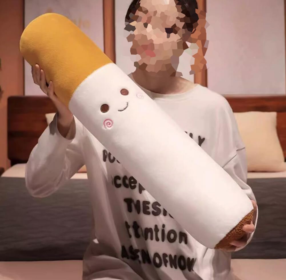pillow man rolling cigarette Amazon.com: WeiWeiLee Cigarette Shaped Round Roll Pillow Side Sleeping  Cylinder Long Bolster Pillow Washable Cervical Neck Roll Pillow (Orange,  65×12cm/25.59
