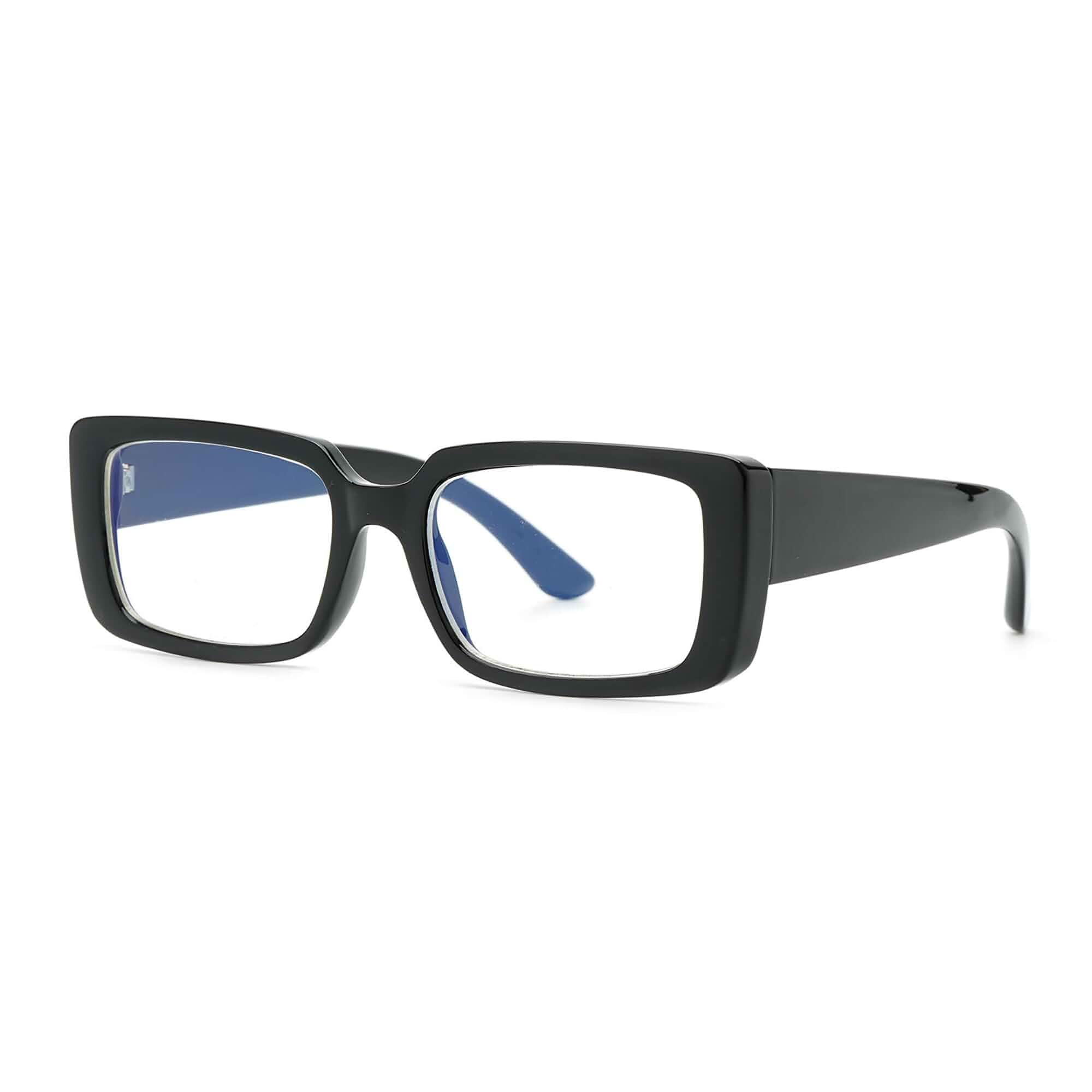 Mad Shade Clear Lens Non-Prescription Fake Glasses for Women & Men, Retro Oversized Eyewear, Trendy Fashion Accessories