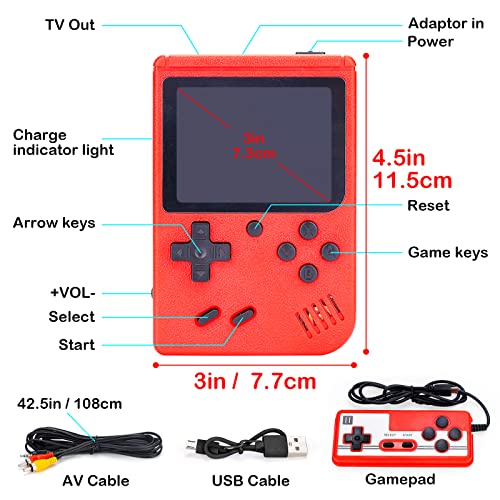 image for Kiss Baby Handheld Game Console for Kids Boys Girls, Gameboy for 6 7 8
