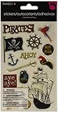 Sandylion Pirates Gems Stickers Packaged, Pirate Words and Images