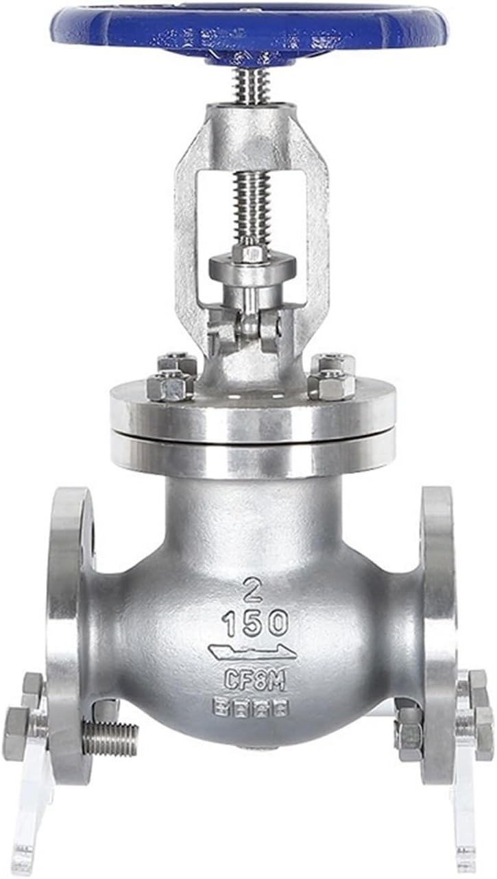 Stop Valve Z41W-16P Industrial Pipeline Shut-Off Valve Water Valve 304 Stainless Steel Flange Globe Valve(DN100)