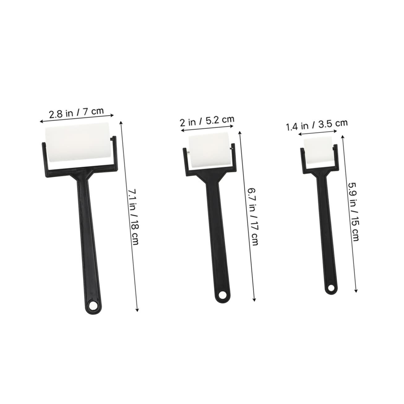 HOODANCOS 9Pcs Paint Sponge Roller with Easy Grip Handles for DIY Art Projects Doodling and Creative Painting for School and Family Fun Activities