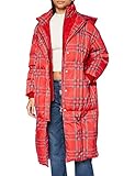 Over lange Daunenjacke mit Kapuze