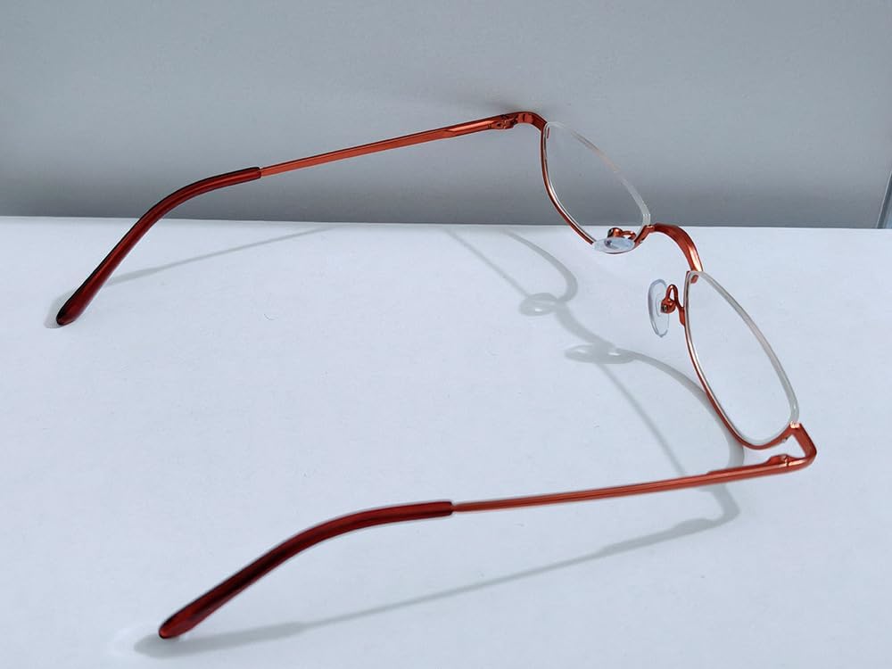 Cosplay Santa Dodoria Glasses Red Framed Eyeglasses Half Frame Mirror Frame Flat Mirror Costume Accessory Adult Unisex Party Halloween Christmas