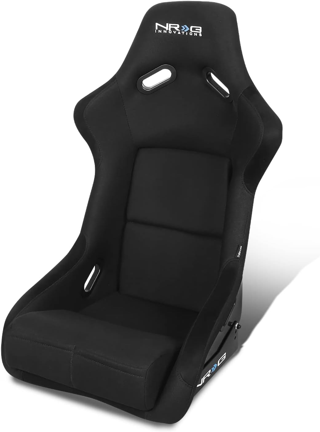 Auto Dynasty, NRG FRP-300E 1-Side Fiber Glass Bucket Style Racing Seat w/Adjustable Mounting Bracket (Black)
