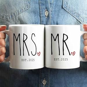 11ozwhiteceramicmrmrscoffeemugsetgiftforweddinganniversaryengagementvalentinesbridegroomnewlywedcouplesmugsetgift Urban Country Home Decor 11oz white ceramic mr mrs coffee mug set gift for wedding anniversary engagement valentines bride groom newlywed couples mug set gift urban country home decor