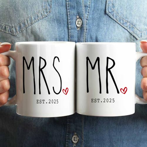 11ozwhiteceramicmrmrscoffeemugsetgiftforweddinganniversaryengagementvalentinesbridegroomnewlywedcouplesmugsetgift Urban Country Home Decor 11oz white ceramic mr mrs coffee mug set gift for wedding anniversary engagement valentines bride groom newlywed couples mug set gift urban country home decor
