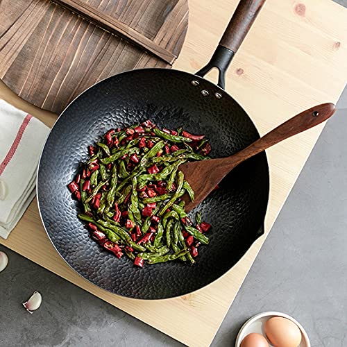 Wok tradicional de hierro hecho a mano 32cm miniatura 5