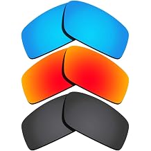 Black&Ice Blue&Orange Red Mirrored Replacement Lenses For-Oakley Twitch Polarized
