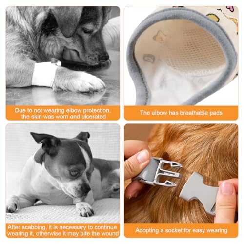 2 Stück Ellenbogenbandage Hund, liegeschwielen Hundebody Nach Op, Kniebandage Hund Hinterbein, Pfotenschutz Hund, Mittelgroße und Große Hunde Chirurgie Erholung Recovery Sleeve für Vorderbeine (2XL)