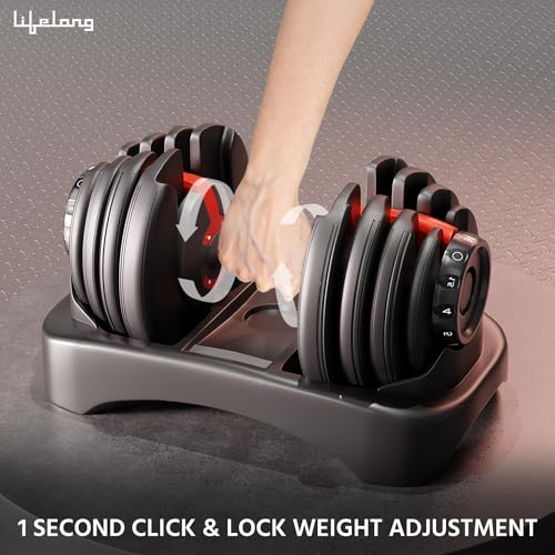 Image of Lifelong Iron 3 In 1 Adjustable Dumbbell-1.5 Kg-18 Kg Weight Adjustment,2 Kg-19 Kg Barbell Extension,1 Kg-10 Kg Kettlebell-Easy Adjustments-Fitness Workout Home Gym Equipment For Men&Women,Black