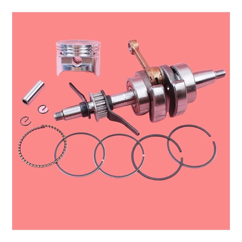 Kit de Anillo de retención de Pasador de pistón de cigüeñal de 39 mm, Compatible con cortacésped GX35 de 4 Tiempos, Motor de Gasolina pequeño.