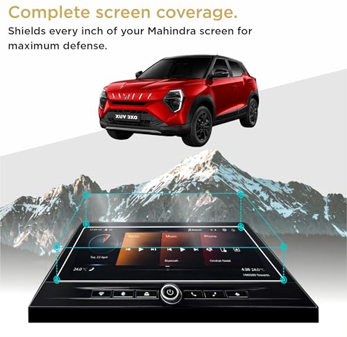 Image of Spartan Shield COMBO Screen Guard for MAHINDRA XUV 3XO REVX A 2026+ || 10.25 INCH INFOTAINMENT Touchscreen + INSTRUMENT CLUSTER Protector || XUV3XO RevX Car Display Accessories [Not Tempered Glass]