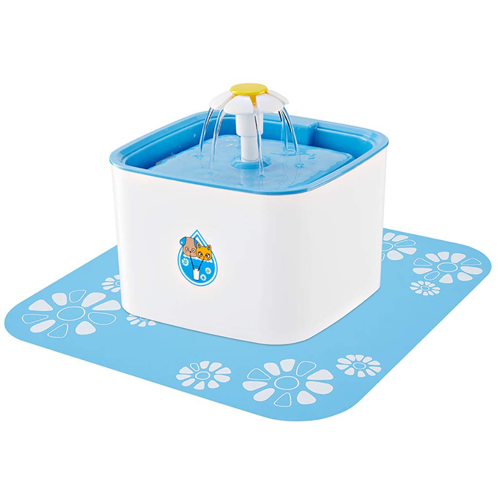 HUAHAT HuaHat Automatic Electric Pet Water Fountain Dog/Cat Dispenser 1.6L BPA Free Activated Carbon Filter Re-circulating Fresh Water Noise Cacelling