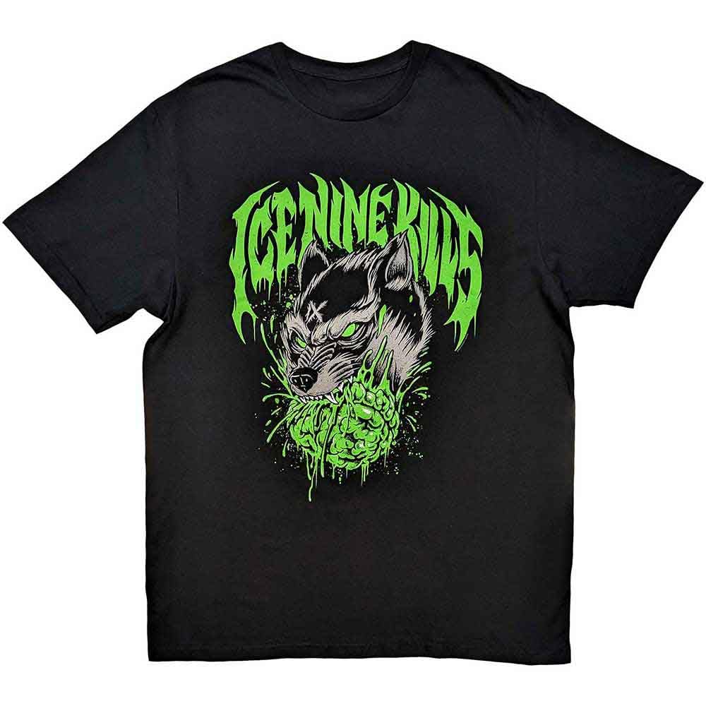 Ice Nine Kills T Shirt Wolf Band Logo Official Unisex Black S