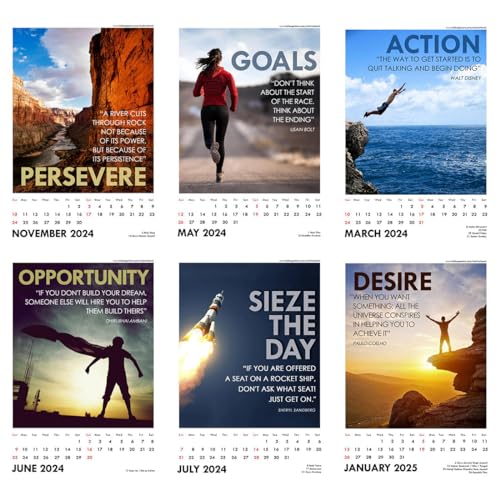 Image of Tallenge - Timeless Motivational Quote - 2024 Desk Calendar - 6 x 9 Inches for Home & Office (Paper, Desk Calendar)