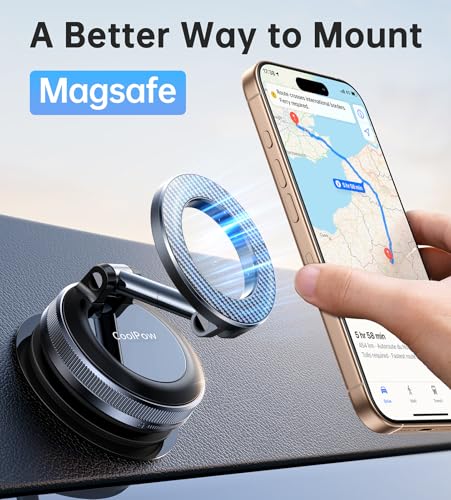 Coolpow F7 Magnetic Vacuum Suction Car Mount — view 11