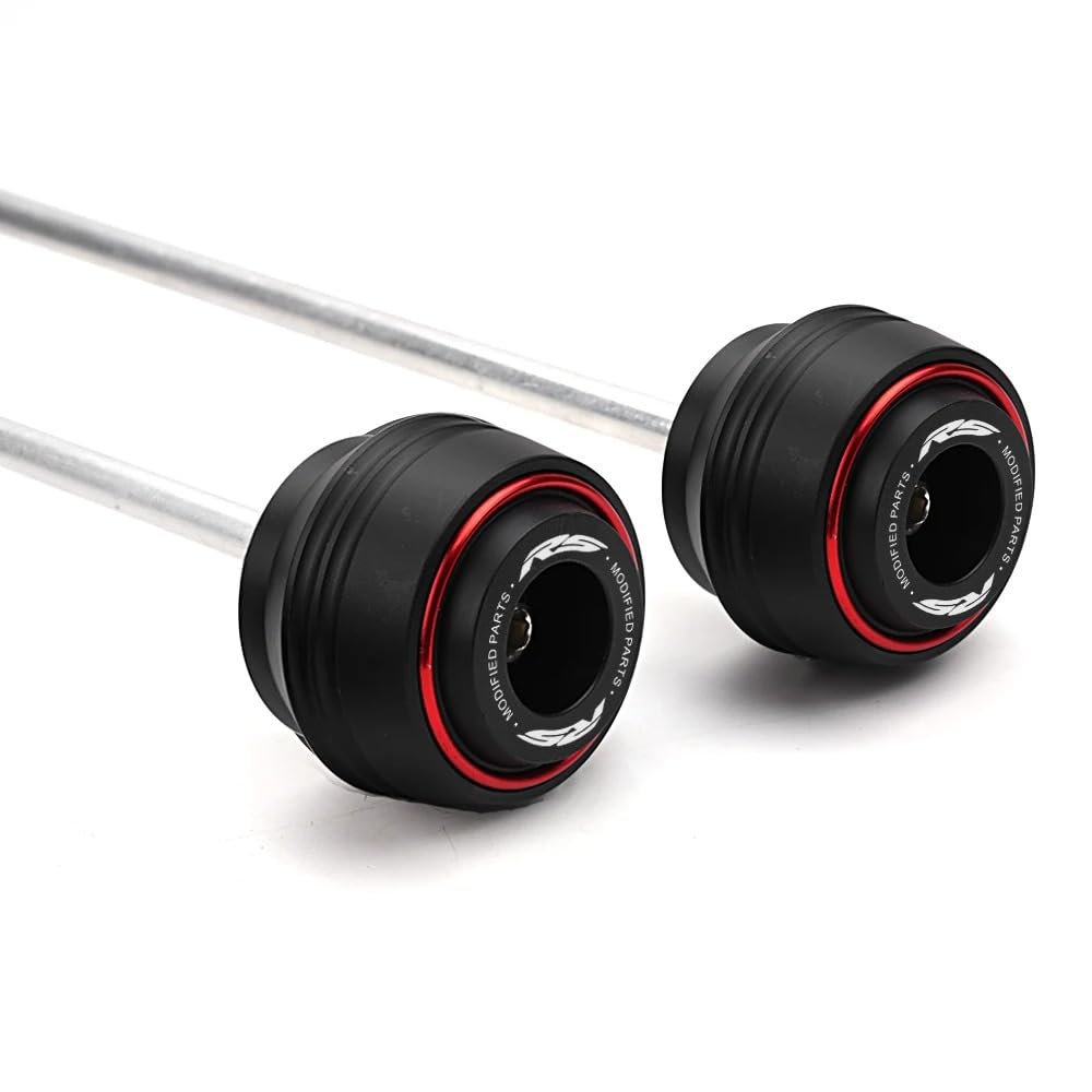Adatto per RS660 RS457 RSV4 Factory 2020-2023 2024 2025 Accessori Moto Posteriore Assale Anteriore Forcella, Cuscinetti di protezione per Forcella RS 660 457 V4 Protezione per Ruota (Rosso)