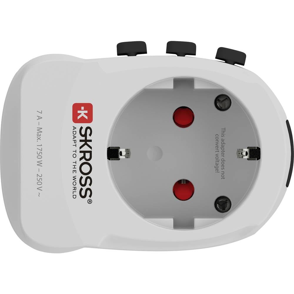 SKROSS Länderstecker Pro Light USB (4xA) White