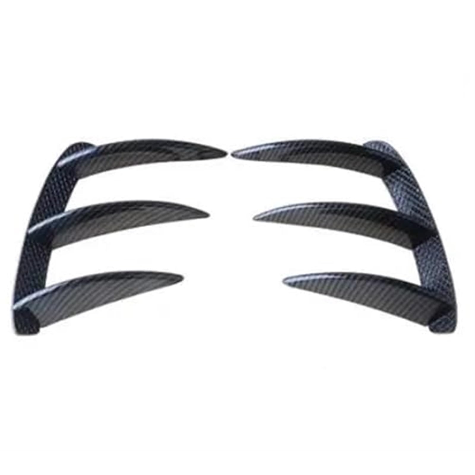 Spoiler samochodowy, do Mercedesa-Benz, Klasa A W176 A200 A260 A250 A45 AMG 2 szt. Spojler tylnego zderzaka Boczny wylot powietrza Skrzydło Canard Fin Ogon Fin Tylny spojler pojazdu(Carbon Loo