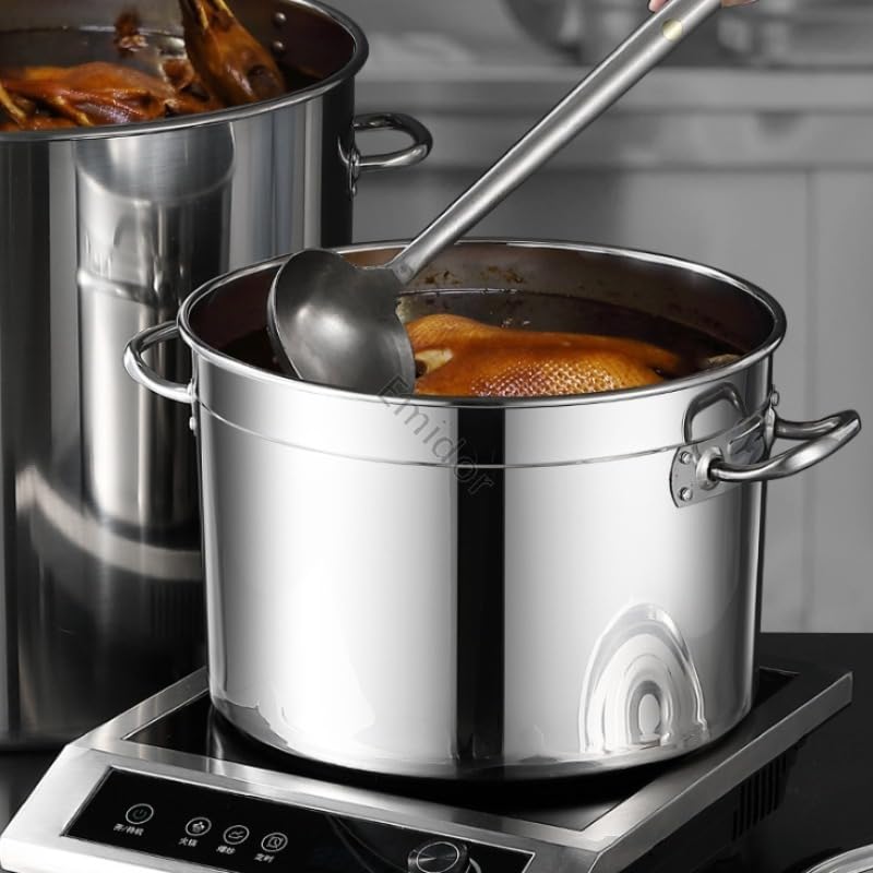 Amazon | 業務用 ステンレス寸胴鍋 深型 大容量 30L 蓋付き 焼付塗装