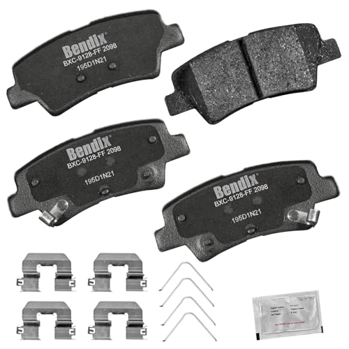 Image of Bendix Priority1 CFC2098 Ceramic Rear Brake Pads for Hyundai Nexo 2023-2019, Tucson 2021-2018, Kia Cadenza 2017, Cadenza 2019, Sportage 2022-2017, Sportage 2024