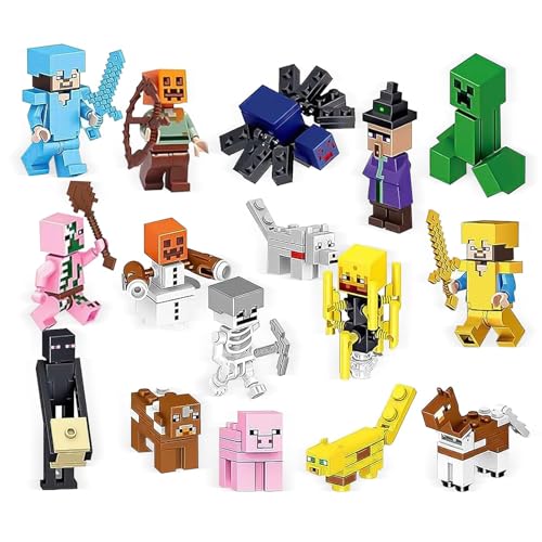 Cake Topper, 16Pcs Birthday Party Decorations 3D Happy Birthday Cake Topper for NTN Game Party Supplies Decorations for Boys Girls(16Pcs)