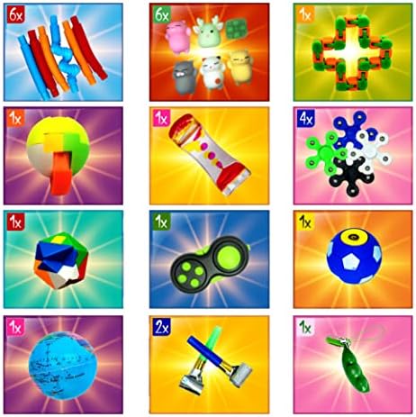 (75 Pcs) fidget toy pack | sensory toys for adults/ kids | cheap Fidgets box | Perfect for Autism, anxiety and ADHD | figet parcel and gifts | stress mini figets | party prizes | cube pop spinner.