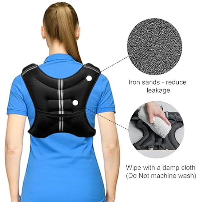 Power Guidance Weighted Vest for Men and Women, Upgraded Strength Training Weight Vests, Rucking Backpack with Weights, Weighted Workout Running Vest