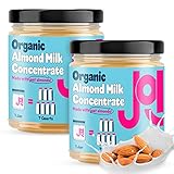 Organic Almond Milk Unsweetened Plain Concentrate by JOI - 27 Servings - Vegan, Kosher, Shelf Stable, Keto-Friendly, Dairy Free, & Fat Free Milk - Almond Milk Powder Substitute, Coffee & Plant Milk Creamer