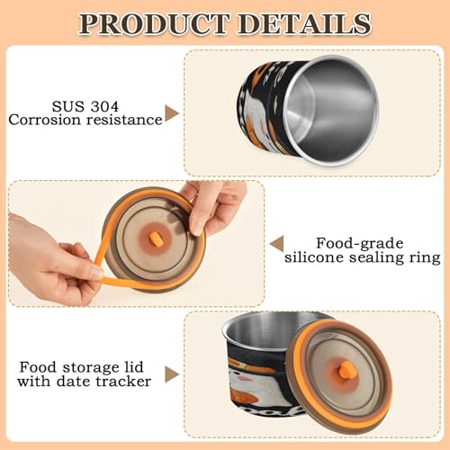 Envase para café de acero inoxidable 900 ml con tapa miniatura 4